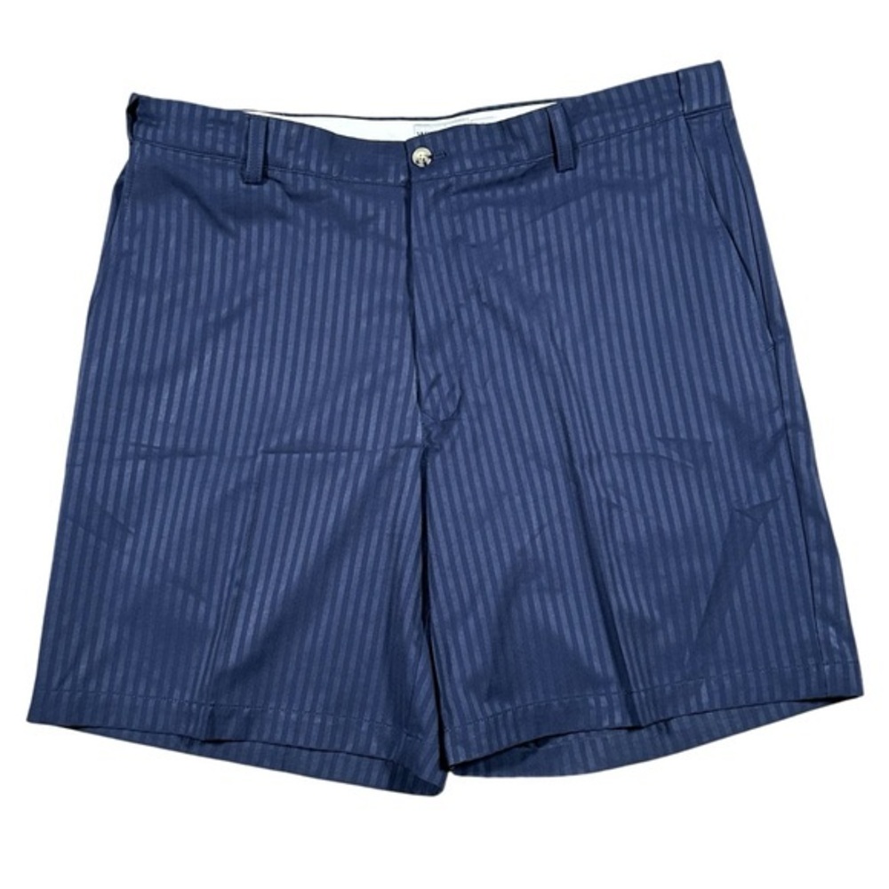 Windham Pointe Mens Blue Monochrome Striped Dress Shorts Size 38 Golf Preppy‎